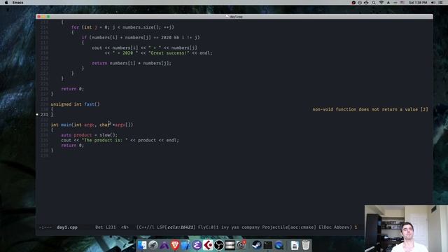 Advent of Code 2020: Day 1, Problem 1 (C++ Problem Solving, 2 Solutions) смотреть онлайн
