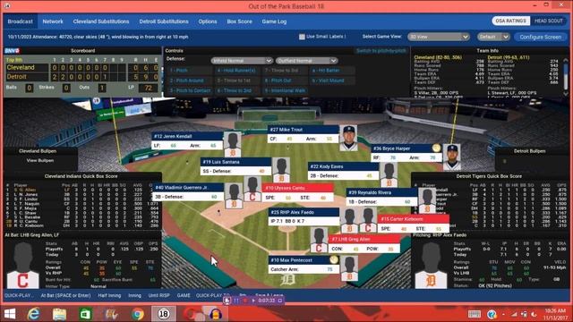 Out of the Park Baseball (OOTP) 18: Detroit Tigers GM Let's Play Episode 34 [2023 ALDS] смотреть онлайн