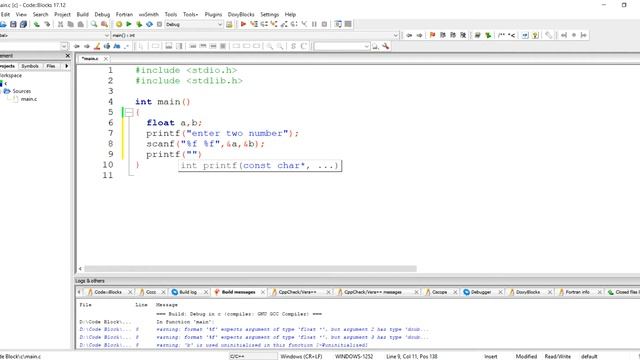 C Program to sum of two float number in one decimal place смотреть онлайн