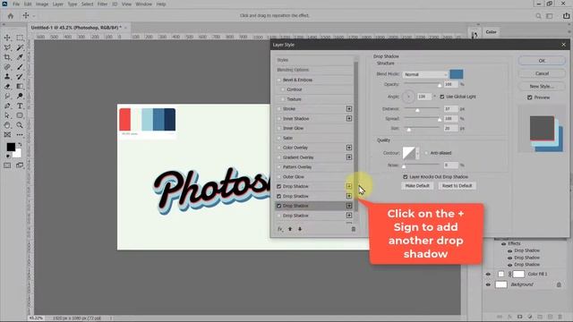 How to Create Retro Text Effect in Adobe Photoshop смотреть онлайн