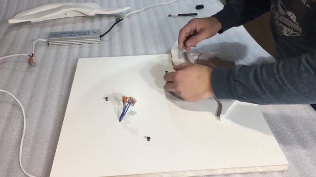 Световые элементы "Листья". Обзор и надежное крепление гипсовых элементов на стене смотреть онлайн