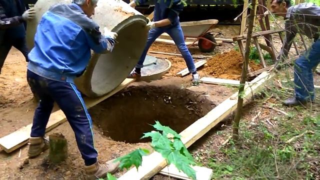 Правильная установка колец :) второй септик, но намного дешевле :) ч. 4. смотреть онлайн
