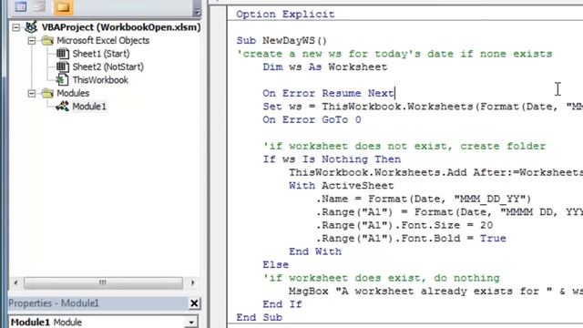 Excel VBA - Workbook Open Macro смотреть онлайн