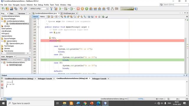 Switch Statement in Java смотреть онлайн
