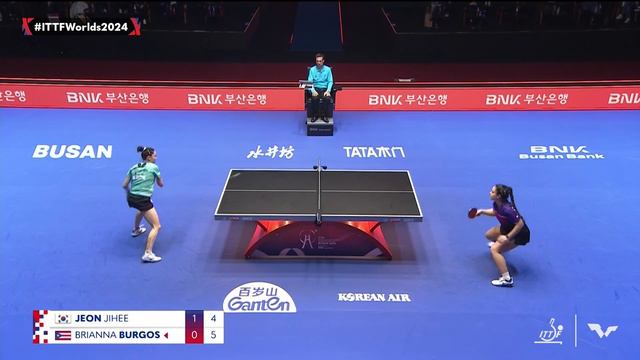 FULL MATCH | BURGOS Brianna vs JEON Jihee | WT Group 5 - Match 1 | #ITTFWorlds2024 смотреть онлайн
