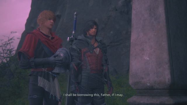 FINAL FANTASY XVI: Clive & Joshua visit Lord Elwin's grave scene смотреть онлайн