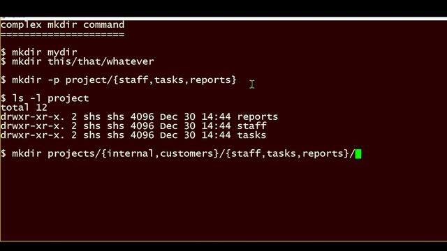How to use the mkdir command смотреть онлайн