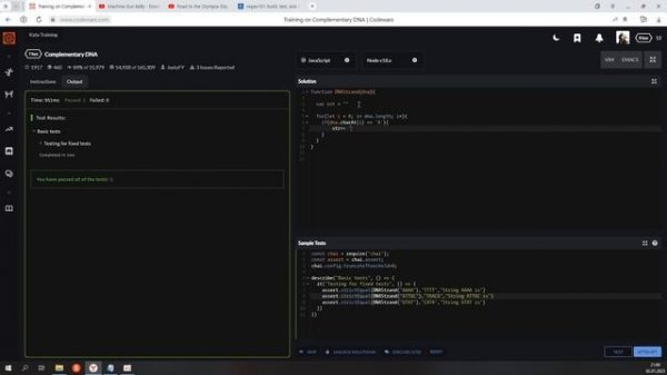 На пути к KATA 1 по js в CODEWARS №2