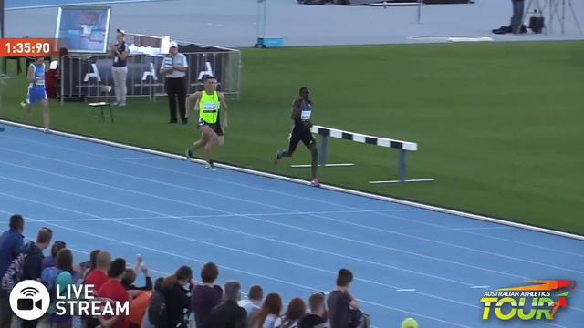 Rudisha wins 800m 1:44.94 | IAAF Melbourne World Challenge смотреть онлайн