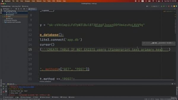 6 - Add Payments to Your AppIntegrate the Code Fixing Application - 24 - Set SQL User Database