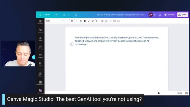 Canva Magic Studio: What’s new in their AI suite - An Everyday AI conversation with Jordan Wilson смотреть онлайн