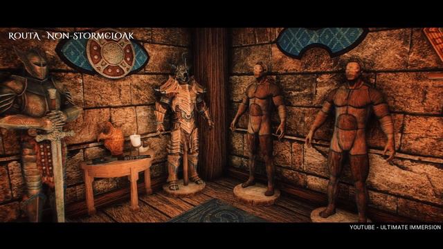 ROUTA - COZY WARRIOR CABIN | Skyrim SE Ultra High ENB - Photoreal Graphics | Nvidia GTX 1080 смотреть онлайн