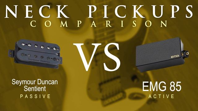 Seymour Duncan SENTIENT vs EMG 85 - Neck Pickup Guitar Comparison / Demo смотреть онлайн