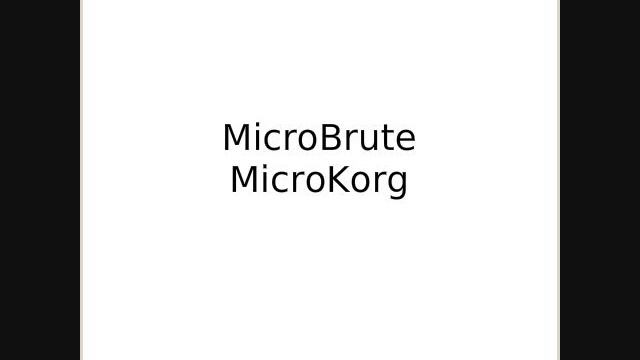 Arturia MicroBrute song смотреть онлайн