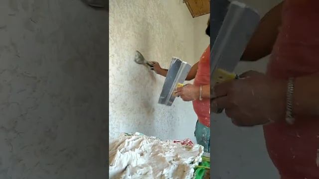 Техника нанесения гротто с обычной шпаклёвки