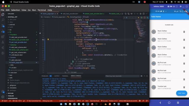 Flutter : Build Todo app with Graphql and Provider #11 - Delete Task смотреть онлайн