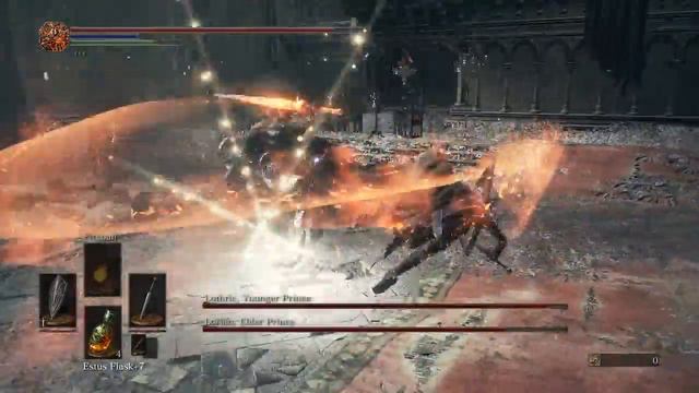 Dark Souls 3: Elder Prince Lorian and Younger Prince Lothric Boss Fight смотреть онлайн