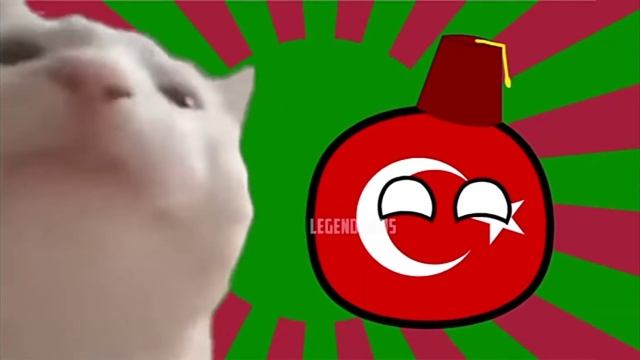 Countryballs memes №1 Танцующий кот и Турция смотреть онлайн
