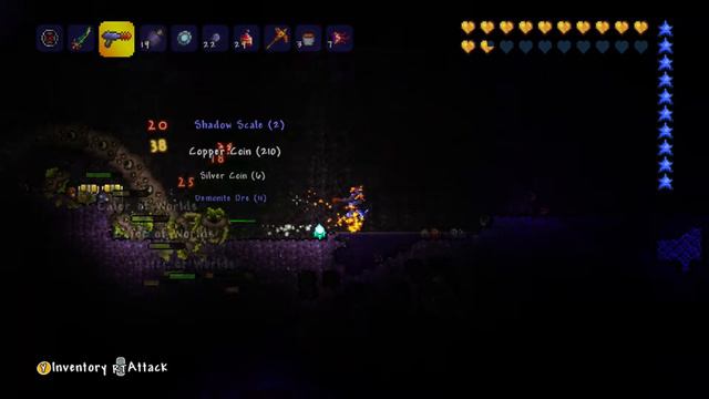 Terraria Xbox 360 Eater of Worlds Battle смотреть онлайн