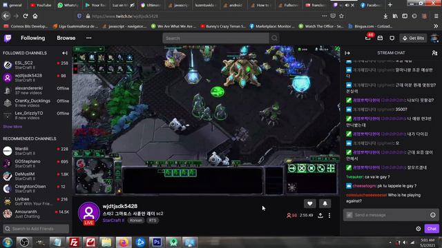 Starcraft II Map Hacker Using Map hack on Stream смотреть онлайн