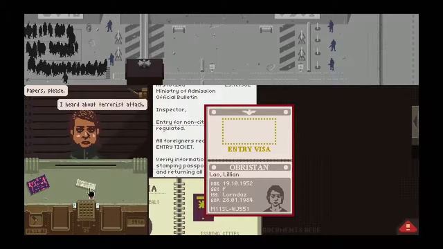 Defending Arstotzka against Terrorists - Papers, Please #1 смотреть онлайн