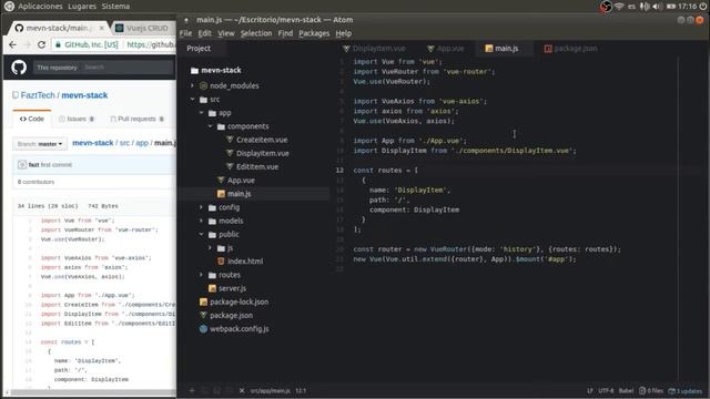 Stack MEVN - Vuejs, Nodejs, Express y Mongodb, Webpack Clase 6. Componentes de Vuejs смотреть онлайн