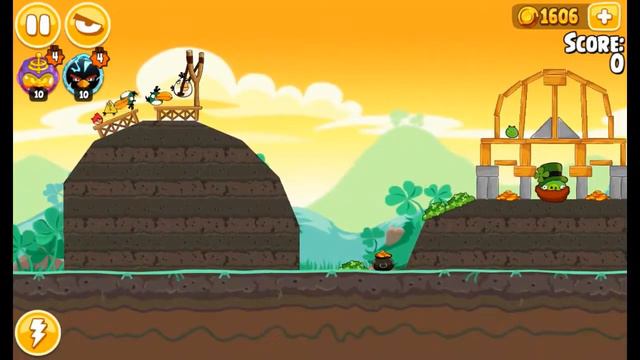 Angry Birds Seasons - Go Green, Get Lucky - Level 1-15 - 109,620 - World Record! смотреть онлайн
