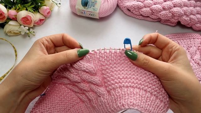 Детская шапка чепчик спицами для новорожденного. Мастер класс смотреть онлайн