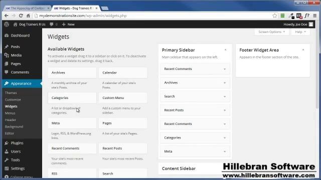 WordPress Widgets смотреть онлайн
