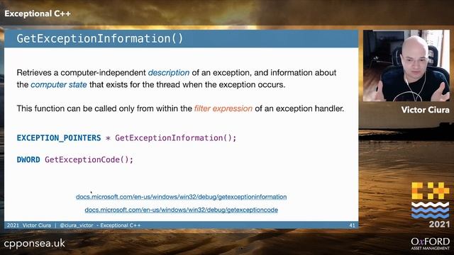 Exceptional C++ - Victor Ciura [ C++ on Sea 2021 ] смотреть онлайн