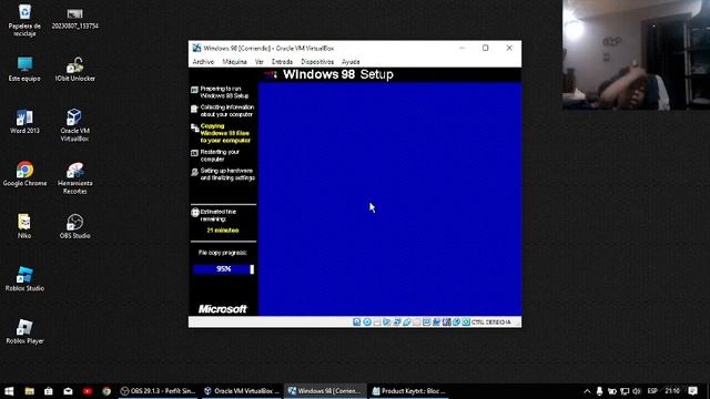 Windows 98 Virtualbox en 2023 смотреть онлайн