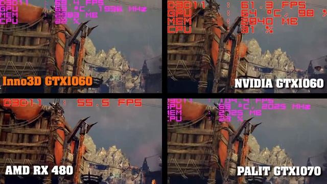 Shadow of Mordor: inno3D GeForce GTX 1060 Gaming OC. vs RX 480, vs GTX 1070 смотреть онлайн