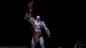 Mortal Kombat 9 - Kratos Performs All Klassic Fatalities