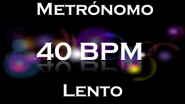 40 BPM Metronome Metrónomo Métronome Metronom Metronomo Metrônomo