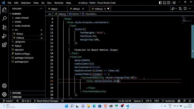 Flatlist Tutorial With Example In React Native Applications | React Native Tutorial For Beginners смотреть онлайн