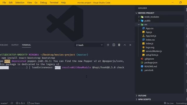 Setting up React Project + Hooks + React Router, React Bootstrap in Nepali | (Movie Tickets site) смотреть онлайн