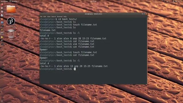 Как в терминале создать пустой файл. Bash. Linux. Александр Килинкаров смотреть онлайн
