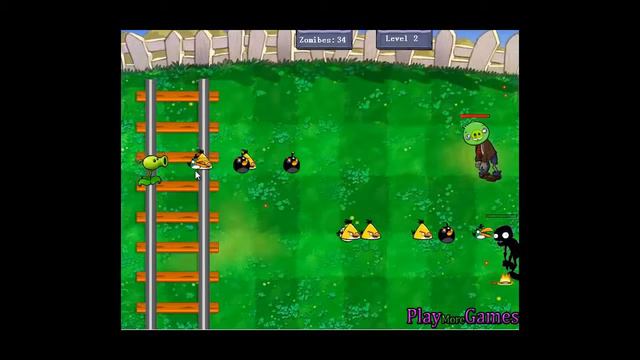Angrybirds Vs Zombies Ultimate War Plants vs Zombies Game Remake смотреть онлайн