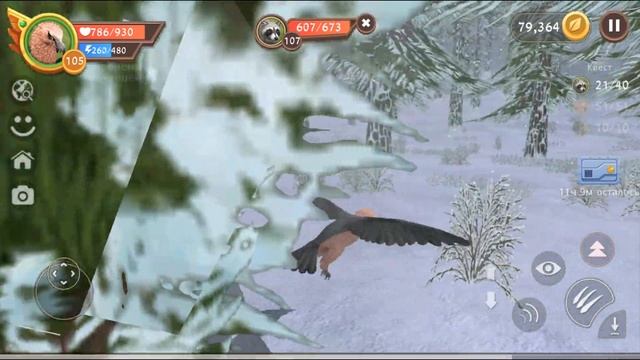 ЕНОТЫ АТАКУЮТ! Очень сложная борьба в Зимнем лесу WildCraft смотреть онлайн