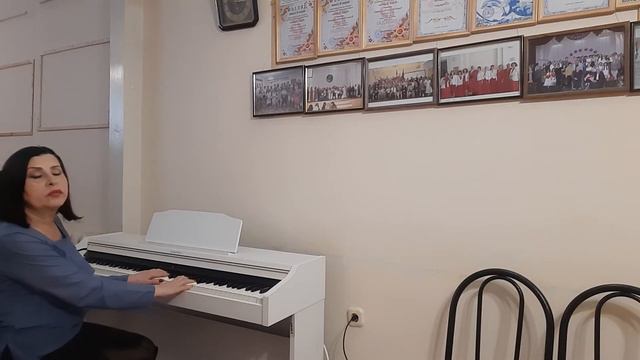 Видеозанятие для хора "Ветеран "рук.Устименко М.Г. "Ой, на горке калина " смотреть онлайн