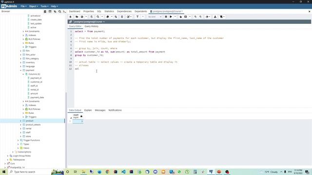 POSTGRESQL Tutorial for beginners - Problem with Count Function смотреть онлайн