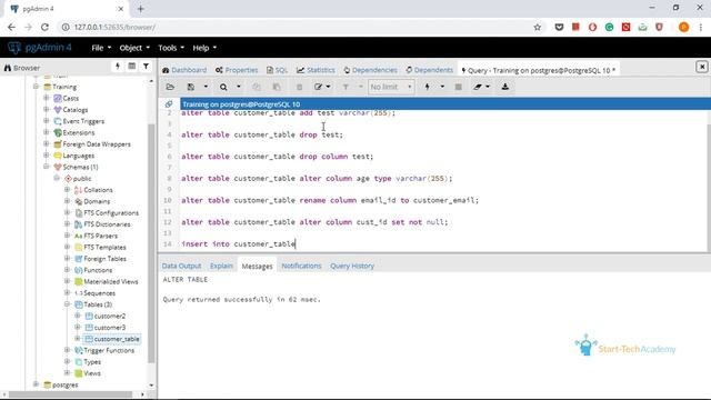 How to ALTER data tables in database using SQL смотреть онлайн