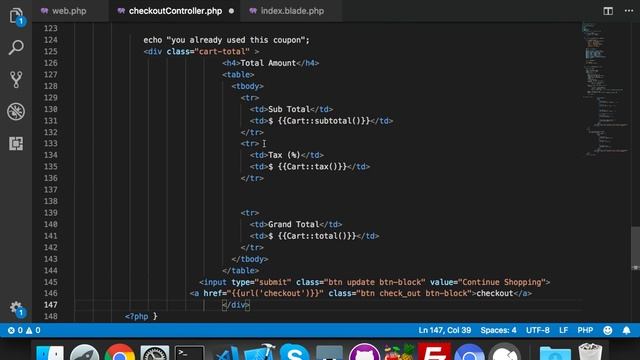 #31 LaraShop55 || Laravel checkout Cart || Shopping cart Website development in Laravel with Ajax смотреть онлайн