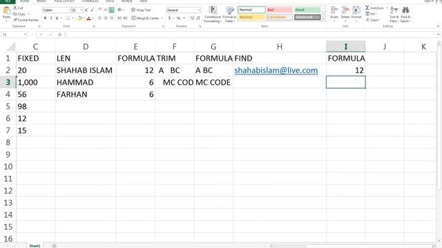 #98 MS Excel 2013 Formula Tutorial in Hindi смотреть онлайн