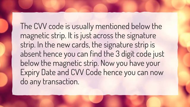 How Do I Find My CVV Number Online?