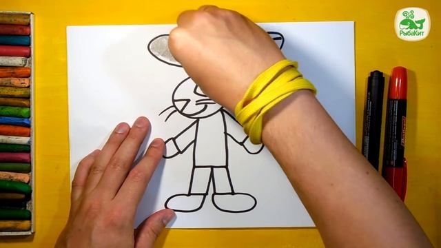Как нарисовать Зайчика, Урок рисования для детей от 3 лет смотреть онлайн