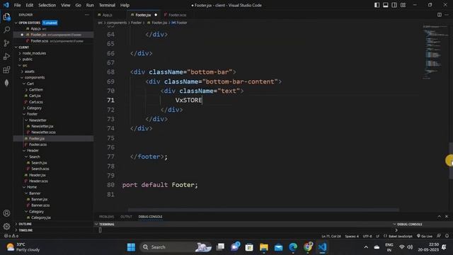 Footer Page Of E comerce site in react js | e comerce full project смотреть онлайн