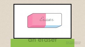 Английский видео-словарь.Школьные принадлежности на английском языке.