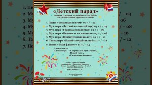 Арина Чугайкина Детский парад сценарий утренника посвящённого Дню Победы для средней, старшей группы