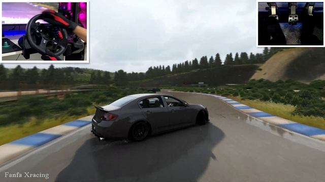 Infiniti G37 Sedan - Assetto Corsa - Drifting | Kunitomi Circuit | Steering Wheel |4k| смотреть онлайн